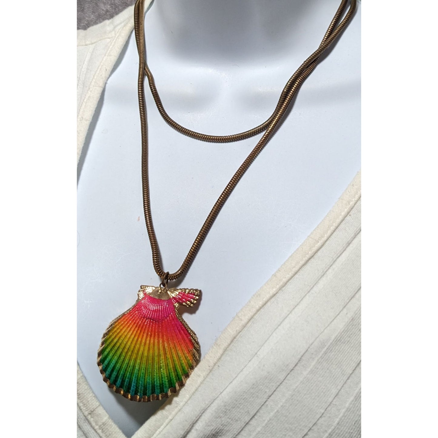 Rainbow Shell Necklace