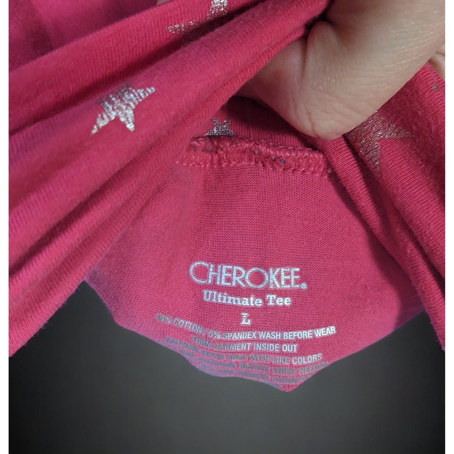 Cherokee Pink Star Turtleneck