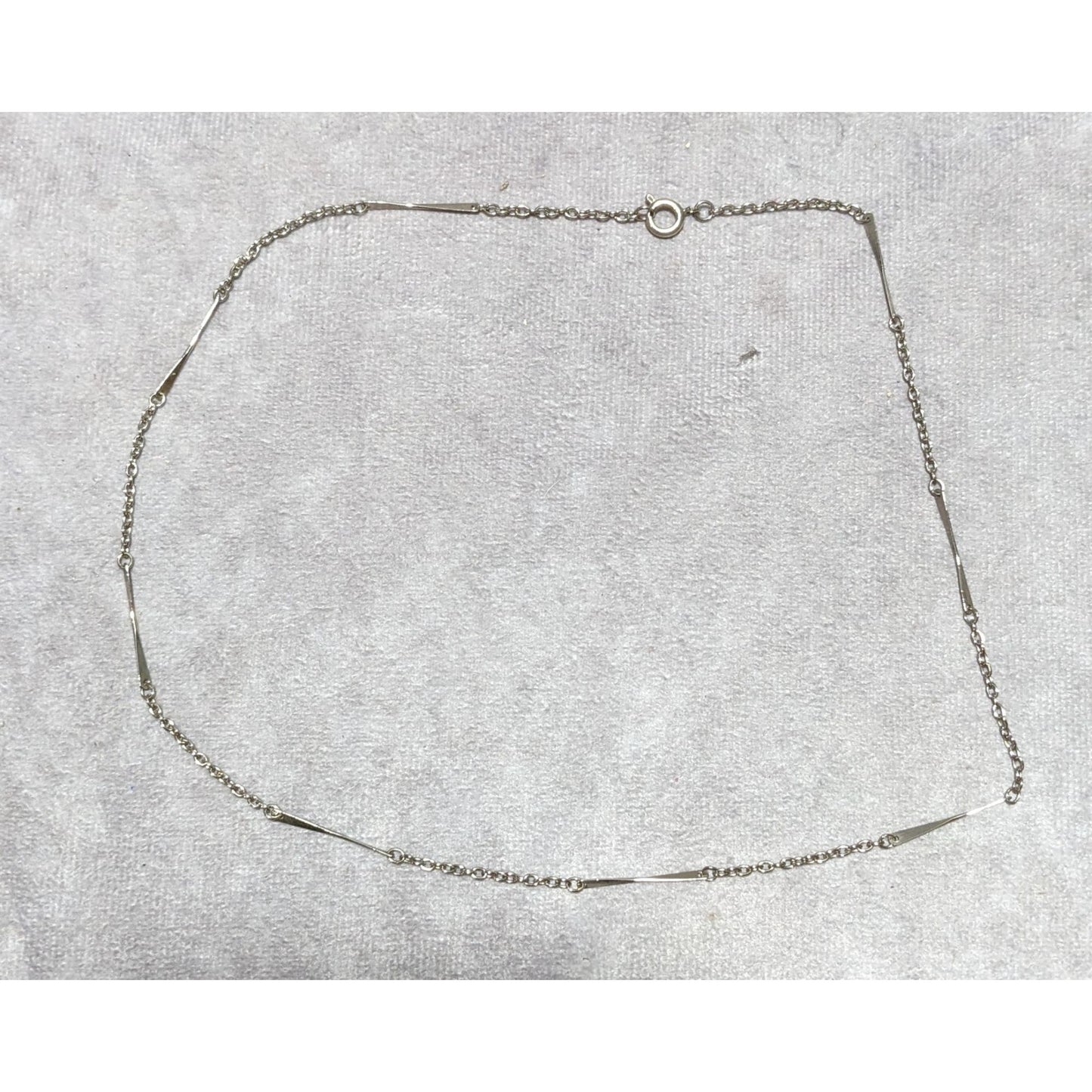 Silver Abstract Link Necklace