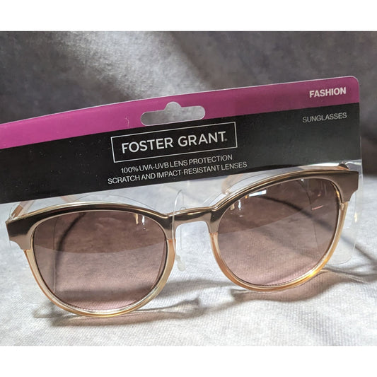 Foster Grant Gold Metallic Fashion Sunglasses