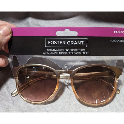 Foster Grant Gold Metallic Fashion Sunglasses