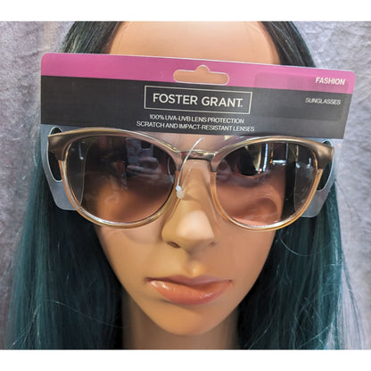 Foster Grant Gold Metallic Fashion Sunglasses