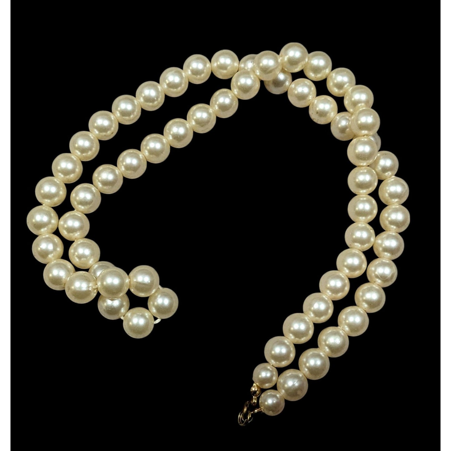 Vintage Elegant Faux Pearl Beaded Necklace