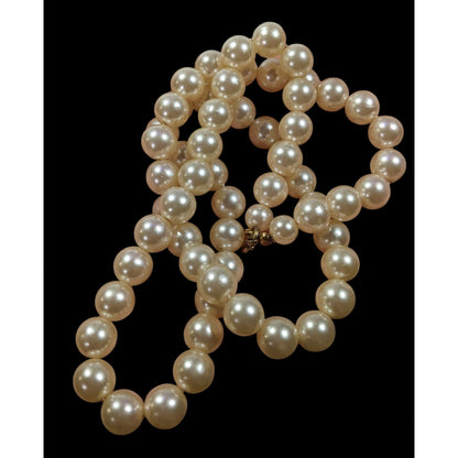 Vintage Elegant Faux Pearl Beaded Necklace