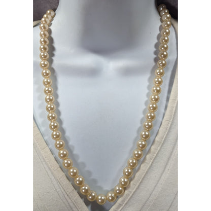 Vintage Elegant Faux Pearl Beaded Necklace