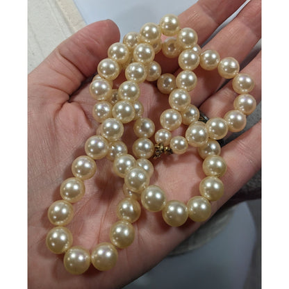 Vintage Elegant Faux Pearl Beaded Necklace