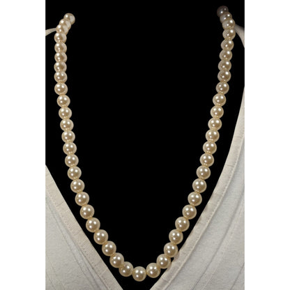Vintage Elegant Faux Pearl Beaded Necklace