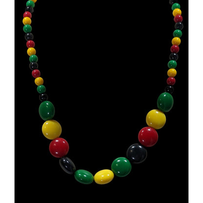 Rainbow Candycore Funky Graduated Bead Necklace
