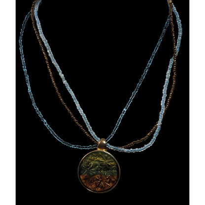 Kenneth Cole Fairycore Beaded Floral Pendant Necklace