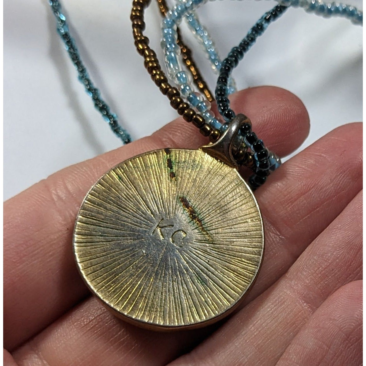 Kenneth Cole Fairycore Beaded Floral Pendant Necklace