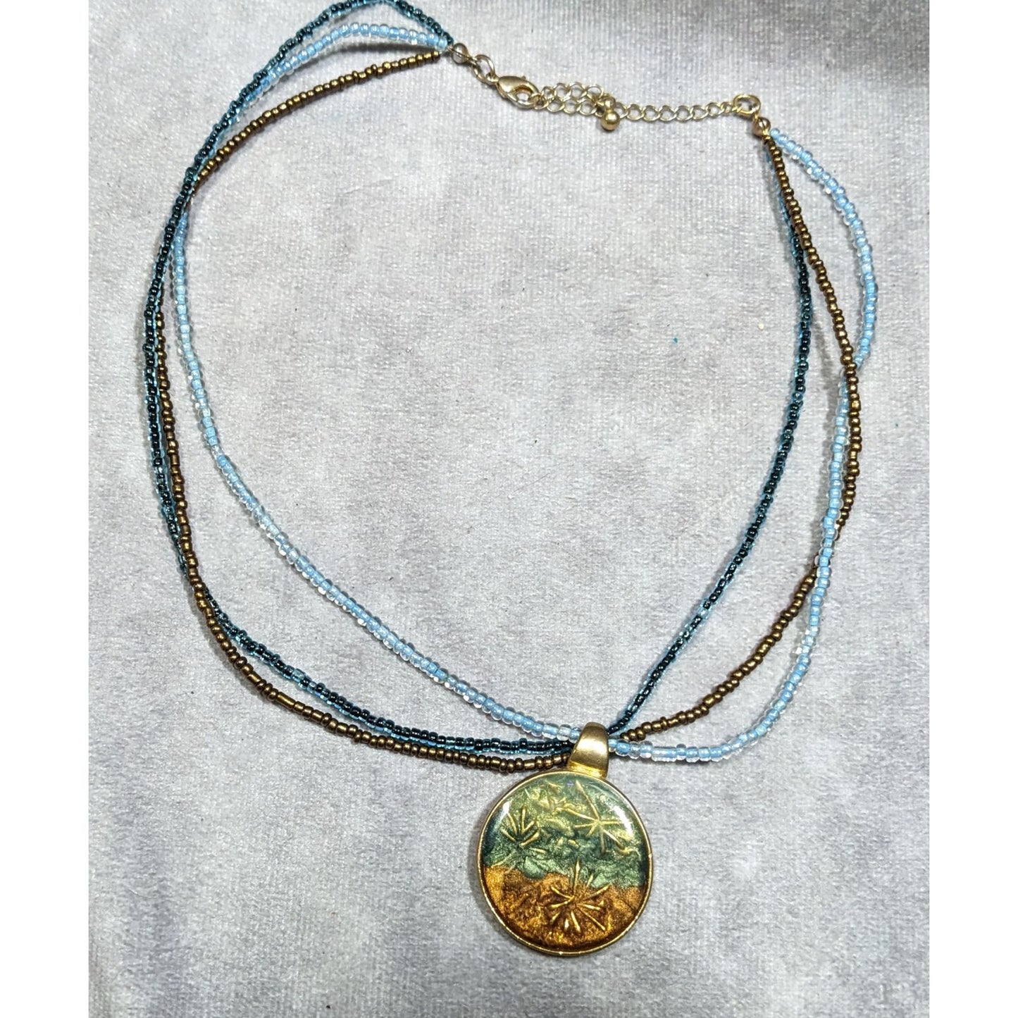 Kenneth Cole Fairycore Beaded Floral Pendant Necklace