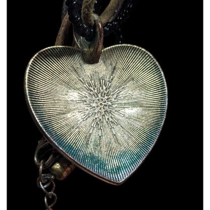 Brutalist Abstract Heart Swirl Pendant Necklace