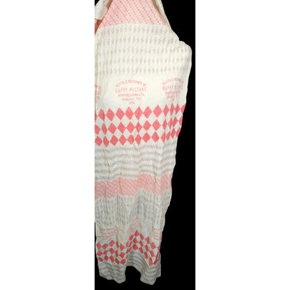 Mint Designs Happy Mistake Cream And Pink Scarf Made In Japan