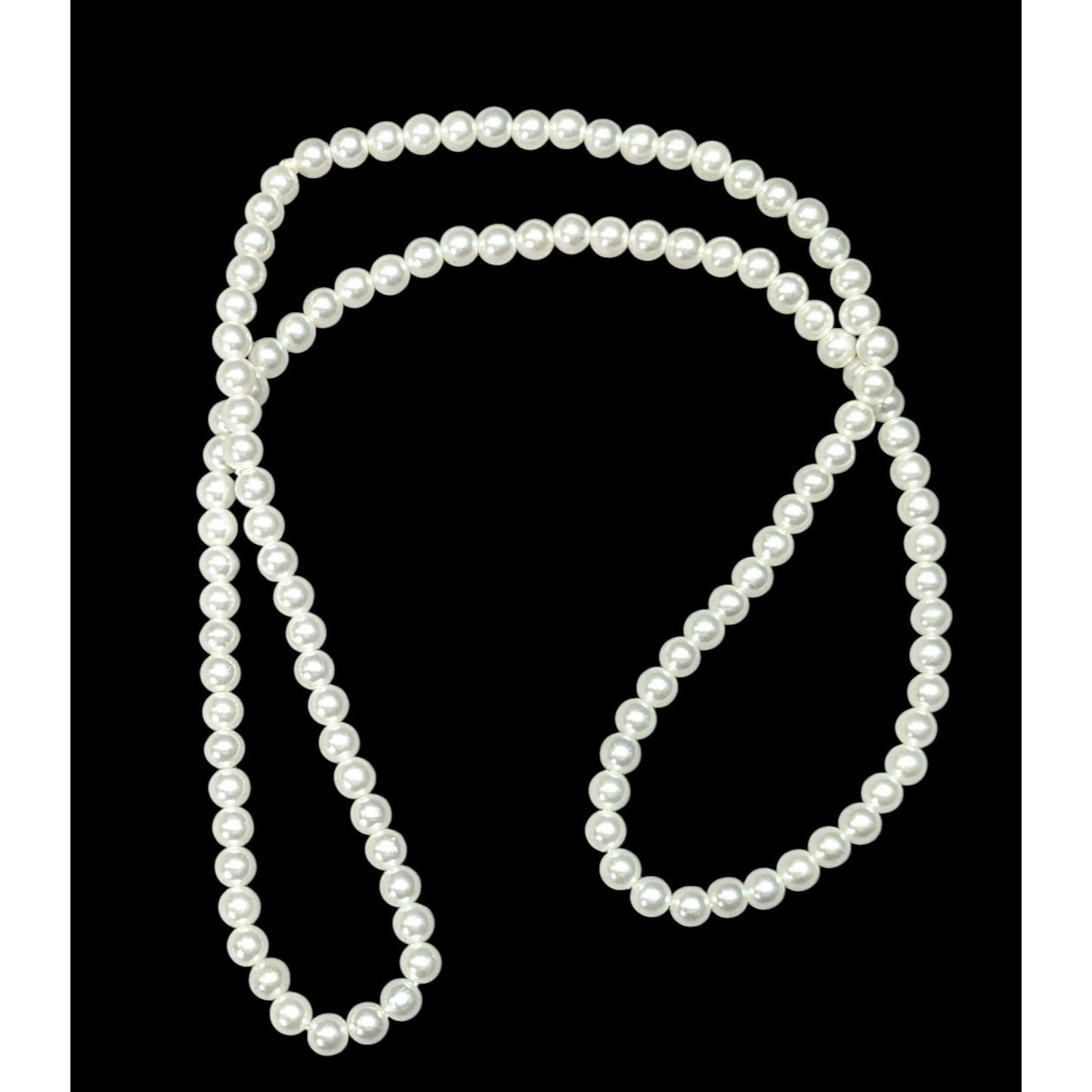 Casual Lightweight White Faux Pearl Necklace