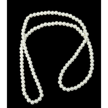 Casual Lightweight White Faux Pearl Necklace