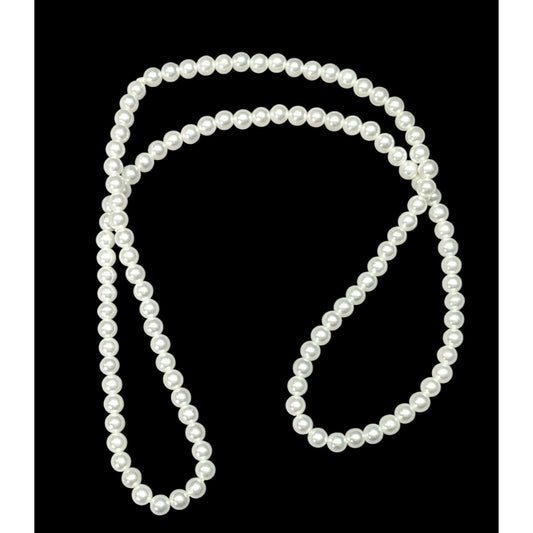 Casual Lightweight White Faux Pearl Necklace