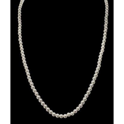 Casual Lightweight White Faux Pearl Necklace