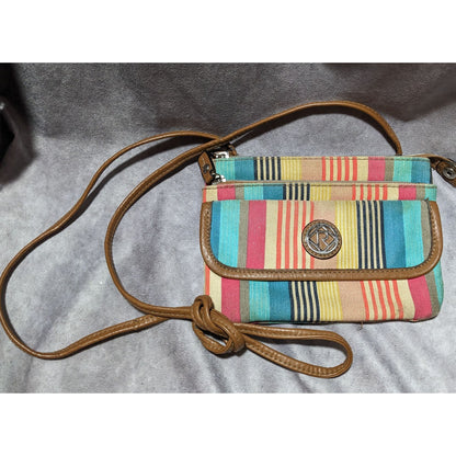 Relic Retro Rainbow Striped Crossbody Bag