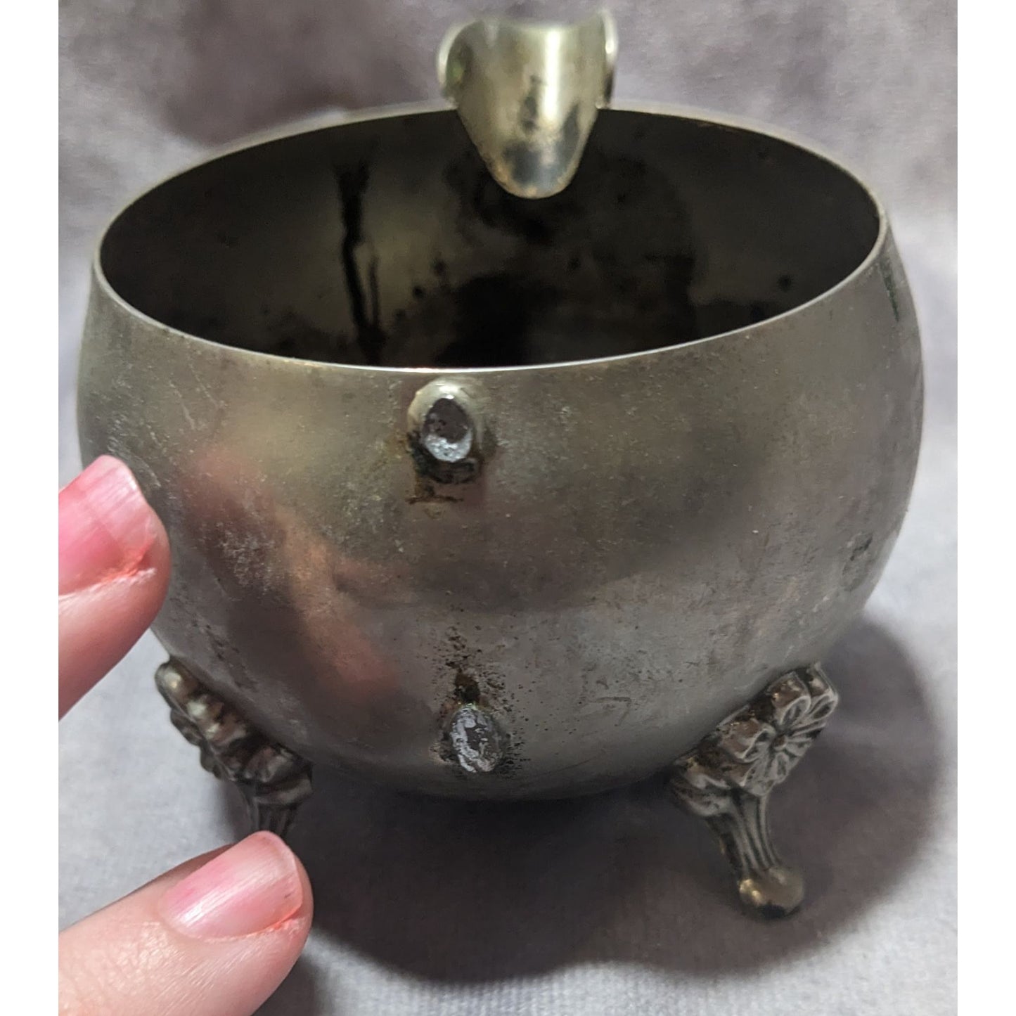 Vintage Silver Plated Creamer Bowl