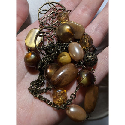 Bohemian Floral Earthy Necklace