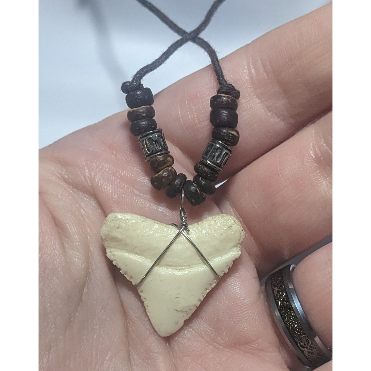 Beaded Shark Tooth Necklace