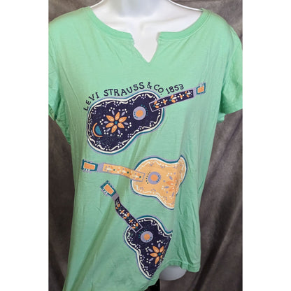 Levi Strauss Green Guitar Shirt