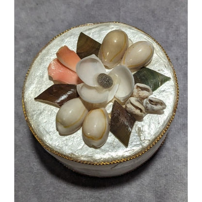 Vintage Capiz Shell Trinket Box