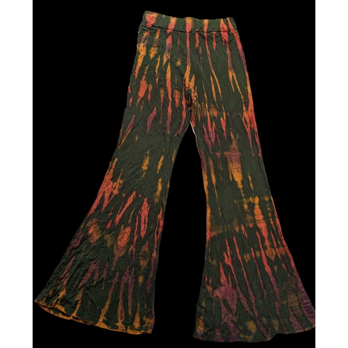 Retro Rainbow Tie Dye Flares