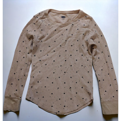 Old Navy Pink And Black Star Thermal