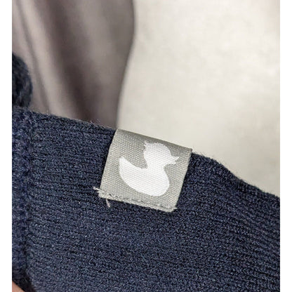 Town Pool Nantucket Navy And Striped Reversible Winter Scarf