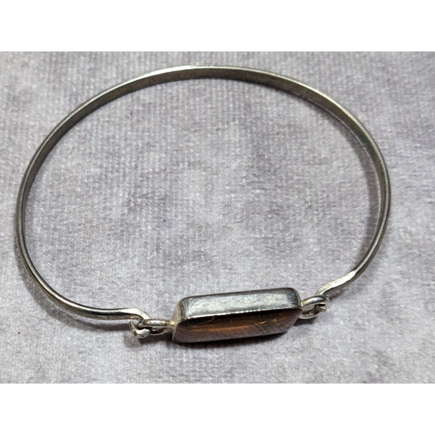 Vintage Pressed Encased Real Flower Bracelet