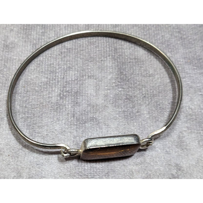 Vintage Pressed Encased Real Flower Bracelet