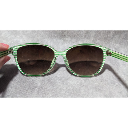 Ralph Lauren Tortoise Green Stripe Sunglasses