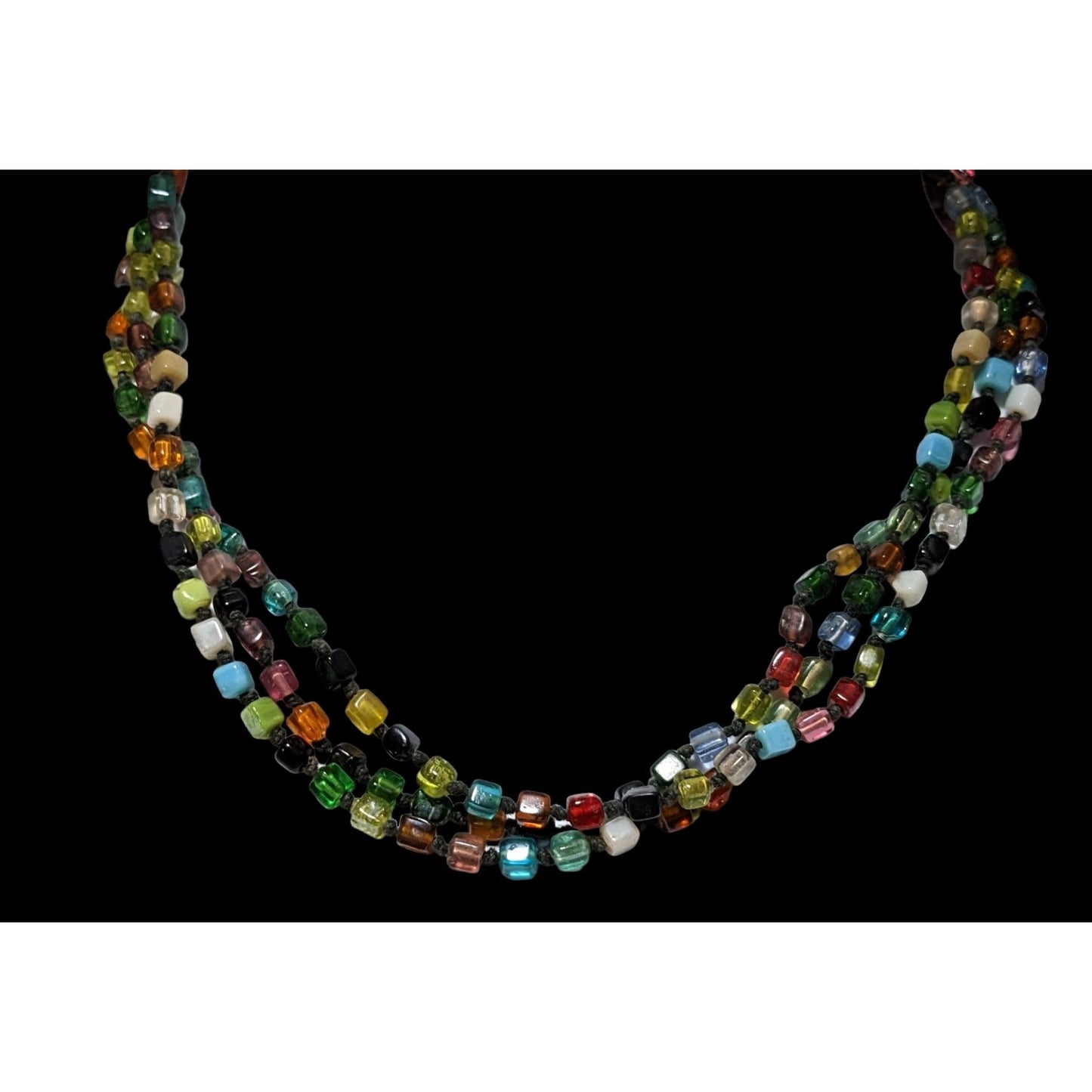 Rainbow Multilayer Glass Necklace