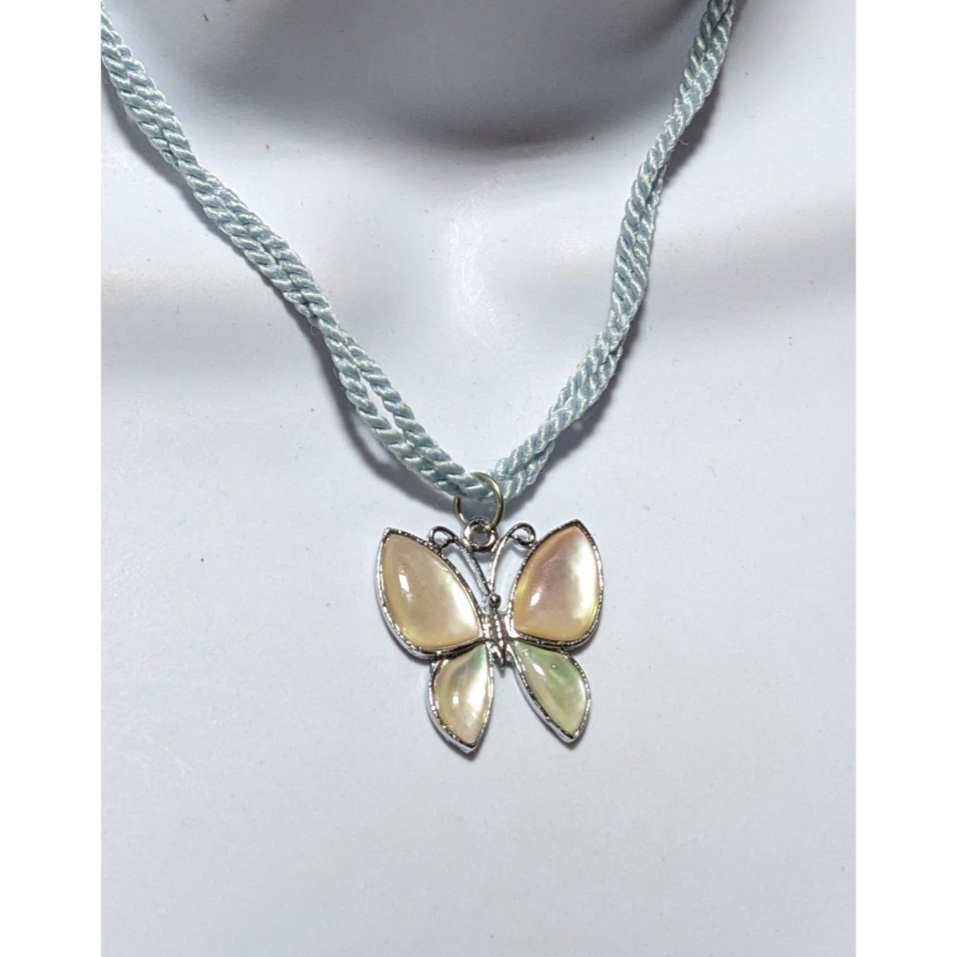 Iridescent Butterfly Necklace