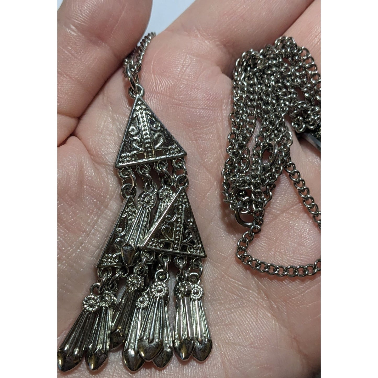 Southwestern Style Fringe Pendant Necklace