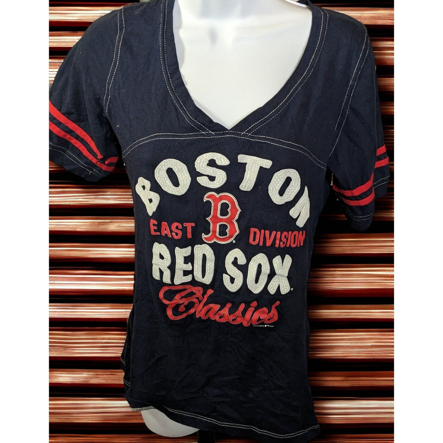 Boston Red Sox V Neck Shirt
