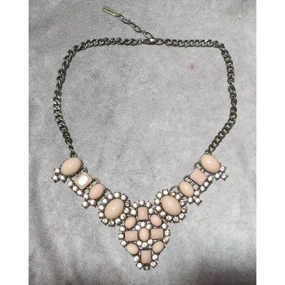 Sugarfix Pink Gemmed Statement  Necklace