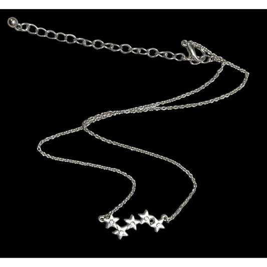 Minimalist Silver Sparkling Star Necklace