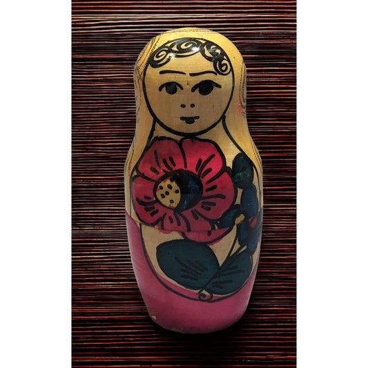 Traditional Hand Painted Russian Wooden Nesting Dolls