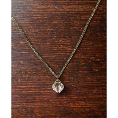 Minimalist Aurora Borealis Bead Necklace