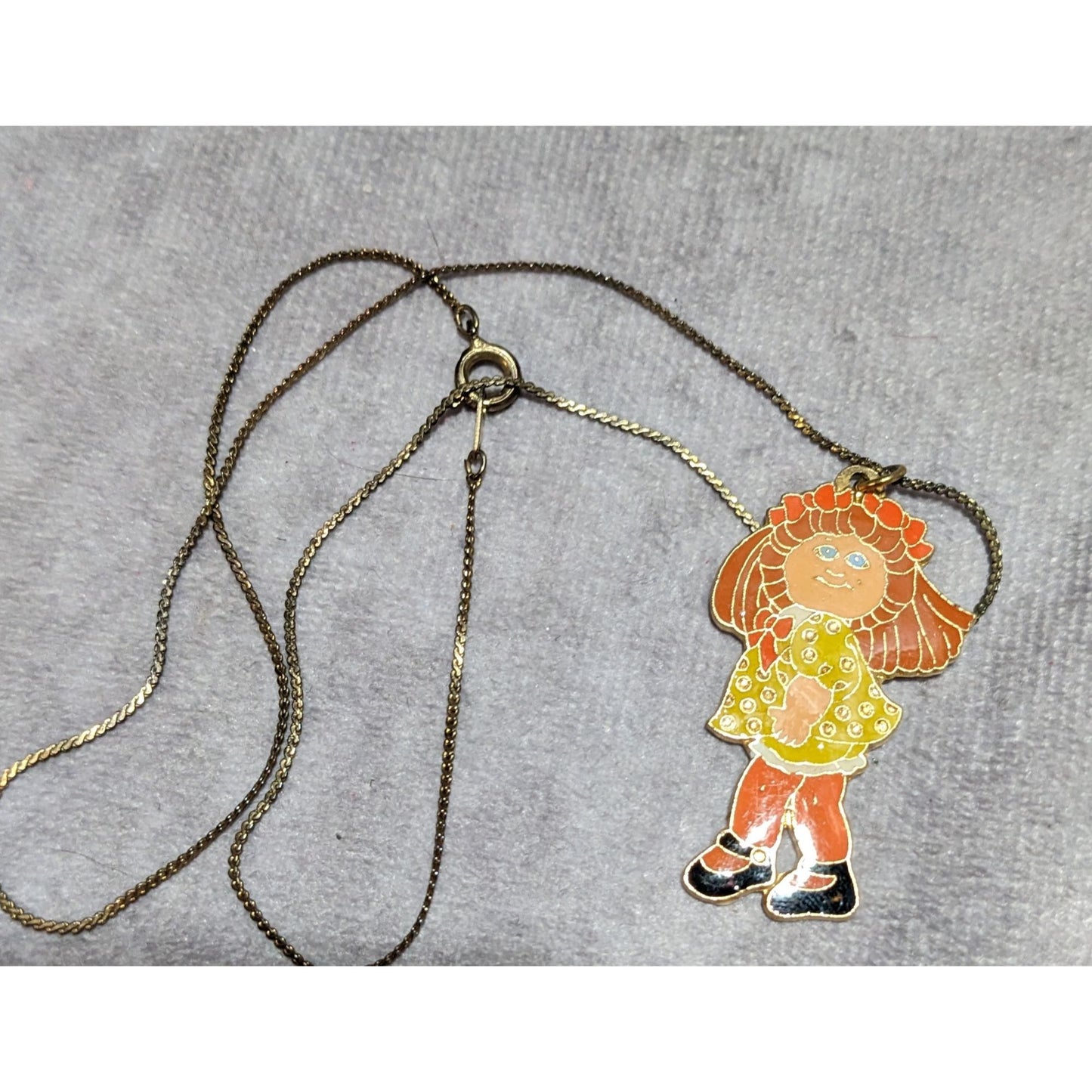 Vintage 80s Cabbage Patch Doll Necklace