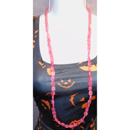 Pink Acrylic Statement Necklace