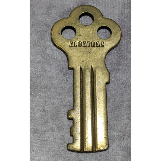 Vintage Souvenir Brass Alcatraz Prison Key