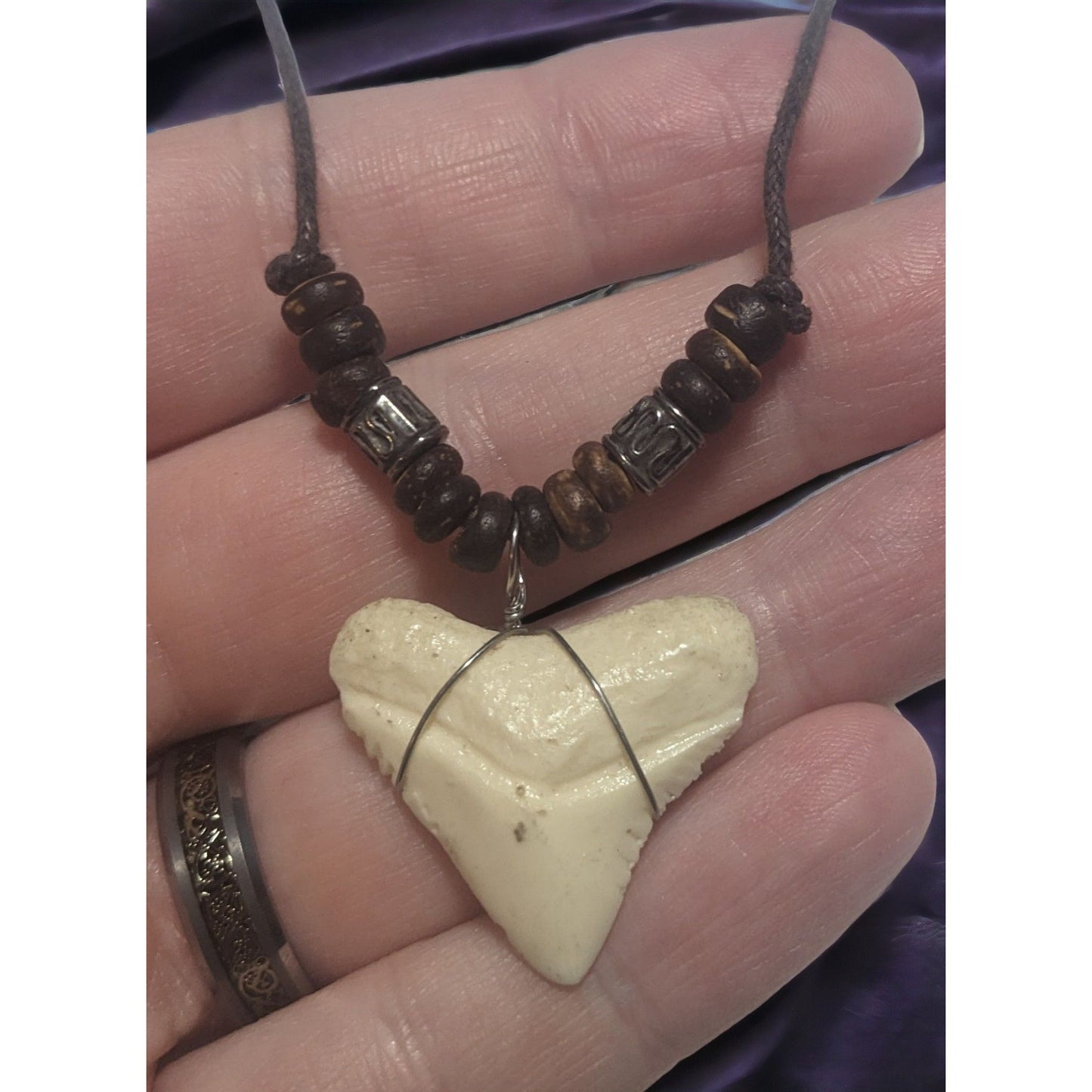 Beaded Shark Tooth Necklace