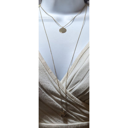 Express Multistrand Dainty Chain Pendant Necklace