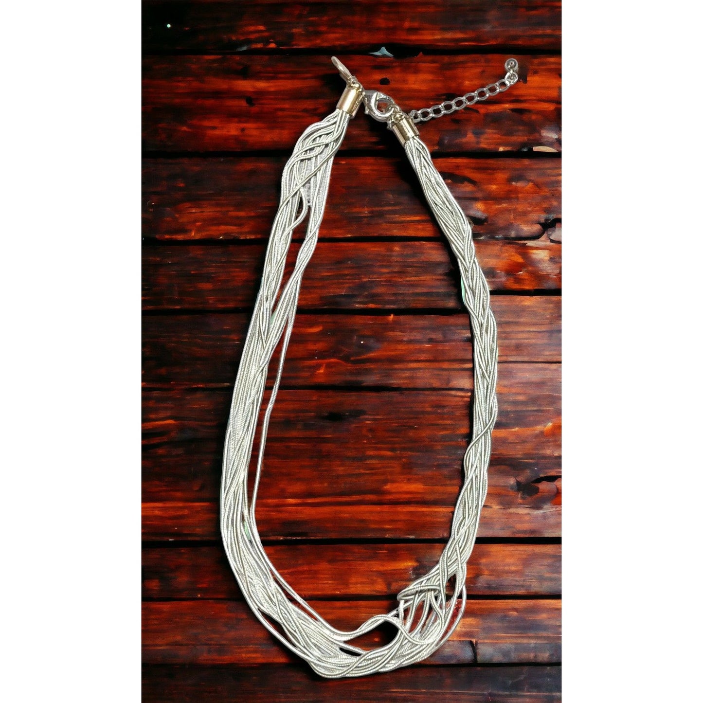 Express Multilayer White Chain Necklace