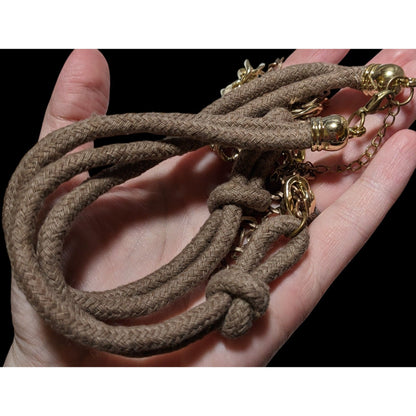 Rustic Brown And Gold Statement Necklace