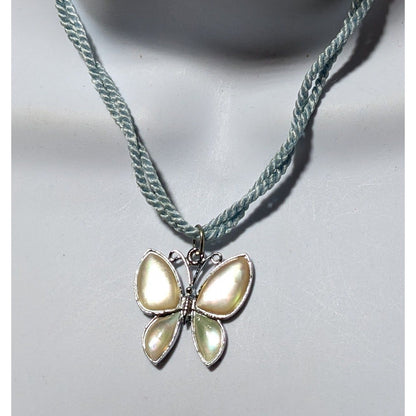 Iridescent Butterfly Necklace