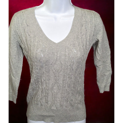 Ann Taylor Loft Petites Grey Sweater